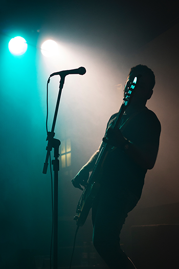 Bassist on Stage at Live Concert